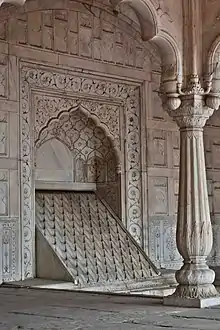 A salasabil cooling fountain (Red Fort, Delhi, India)