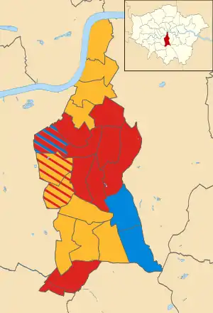 Lambeth 2002 results map