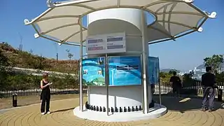 Kiosk at the wind turbine base