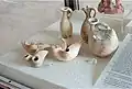 Punic oil lamps and ceramics