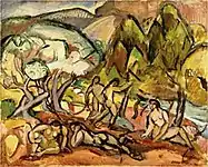 Othon Friesz, Landscape with Figures, 1909, oil on canvas, 65 × 83 cm