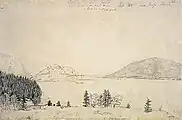 Entrance of Somes Sound, Mount Desert Island, Maine (1855) by Fitz Hugh Lane