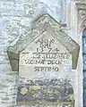 Inscription dating the buttresses to 1574