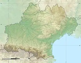 Louge is located in Occitanie