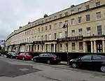 Nos 13 to 47, Lansdown Crescent and attached area railings