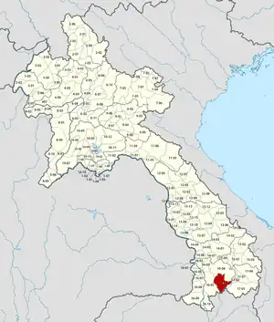 Location in Laos