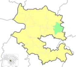 Location of Lapės Eldership