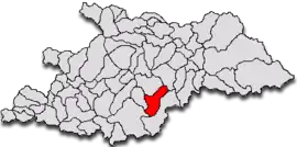 Location in Maramureș County