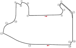 Layout of the Las Vegas Strip Circuit