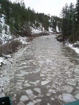 Latah Creek, a historical site