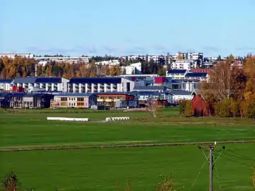 View on Latokartano residential area and surrounding fields