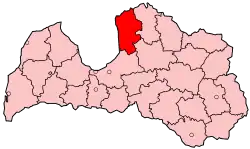 Location of Limbaži