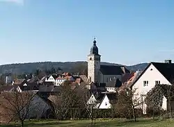 View towards the village