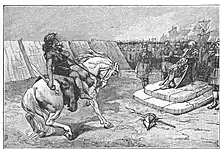 Illustration of Vercingetorix from Lavisse's Histoire de France, cours élémentaire (Elementary course in French history)