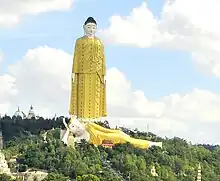 Giant reclining Buddha at Bodhi Tahtaung