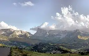 Landscape of Devoluy, in the Dauphiné Prealps