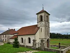 The church in Le Mémont