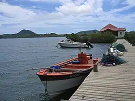 A view of the jetty at Le Marin