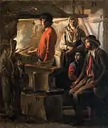 The forge (c. 1640), by Louis Le Nain, Musée du Louvre, Paris