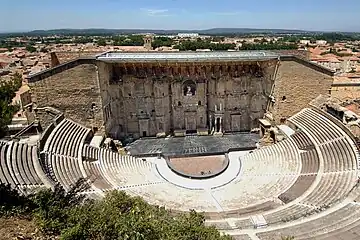 The Roman Theater in Orange, Vaucluse (1st century AD)