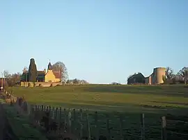 The church and dovecote