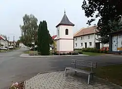 Belfry in the centre of Lechotice