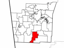 Location of Lee's Creek Township in Washington County