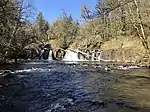 Looking upstream towards the falls