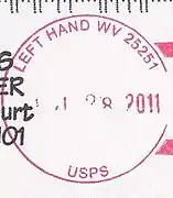 Left Hand postmark