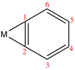 Labeled carbon atoms corresponding to bonds with lengths given in table.