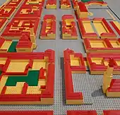 "Lego model" of the planned New Town