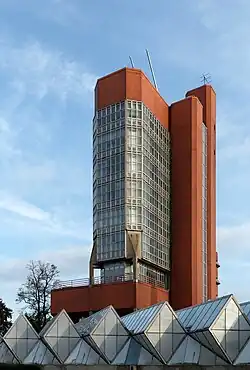 The Engineering Building, designed by James Stirling, James Gowan and Frank Newby