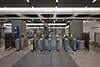 The Leimert Park station faregates