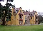 Leithen Lodge With Lochend Arch, Outbuildings And Sundial