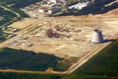 Construction site for Leningrad Nuclear Power Plant II, April 2010