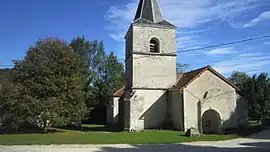 The church in Les Goulles