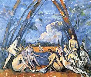 Paul Cézanne - Les grandes baigneuses, c. 1906. Philadelphia Museum of Art.