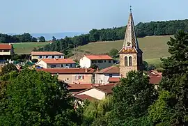 The church and surrounding buildings in Les Halles