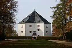 The Hvezda Hunting Lodge, a Renaissance villa surrounded by forest