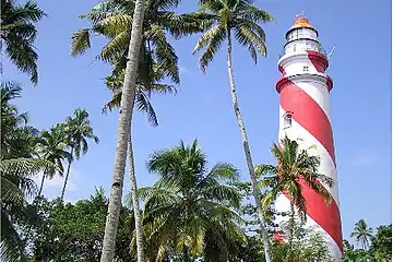 Tangasseri Lighthouse near Kollam Beach