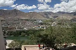 View of Lhasa from Potala Palace