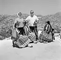 Dimitri Papadimos and wife Liana on assignment (Astipalea Island) for Folk Art Museum, Athens