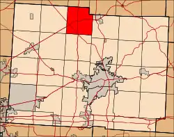 Location in Licking County