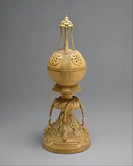 Ivory Lidded Saltcellar