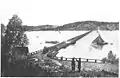 Second pontoon bridge, built in 1884. View from Ropsten.