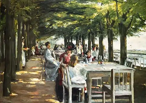 Restaurant Terrace in Nienstedten, 1902