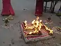 Burning of Lakh Batti in temple