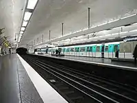 MF 77 rolling stock on Line 13 at Varenne