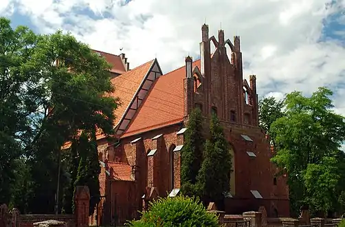 Saint Martin Church, back view. For details of the history of the region, see History of Pomerania