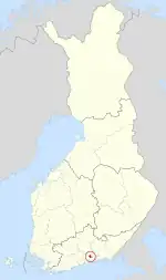 Location of Liljendal in Finland